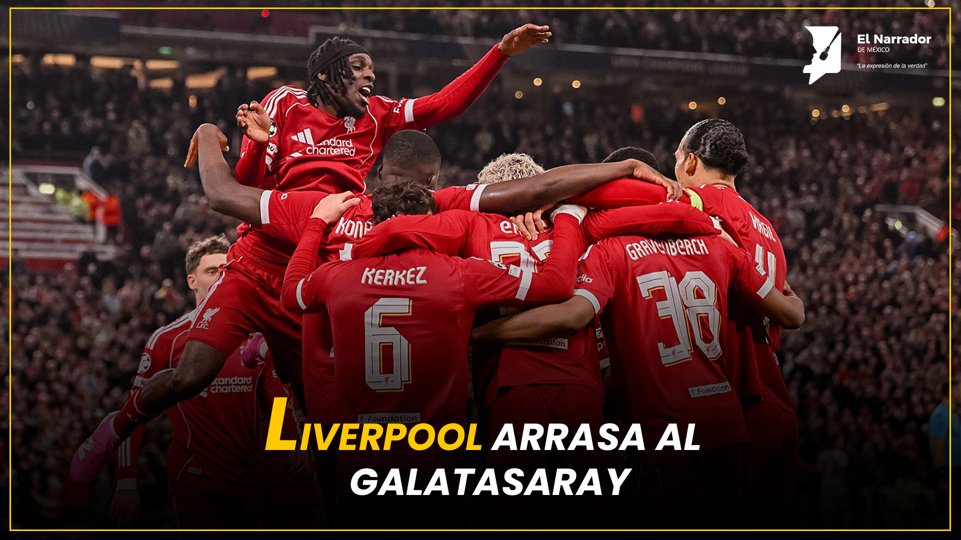 LIVERPOOL ARRASA AL GALATASARAY Y AVANZA A CUARTOS DE CHAMPIONS