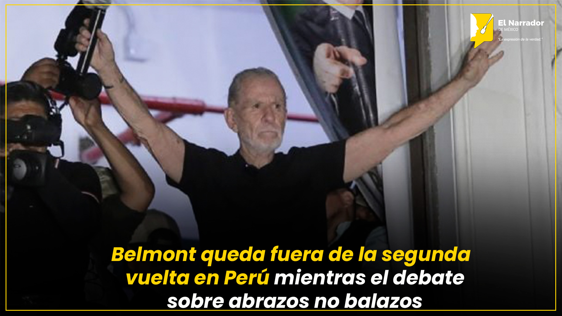 BELMONT QUEDA FUERA DE LA SEGUNDA VUELTA EN PERÚ