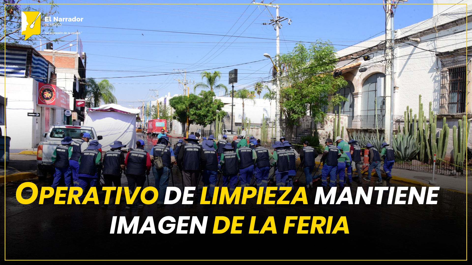 OPERATIVO DE LIMPIEZA MANTIENE IMAGEN DE LA FERIA