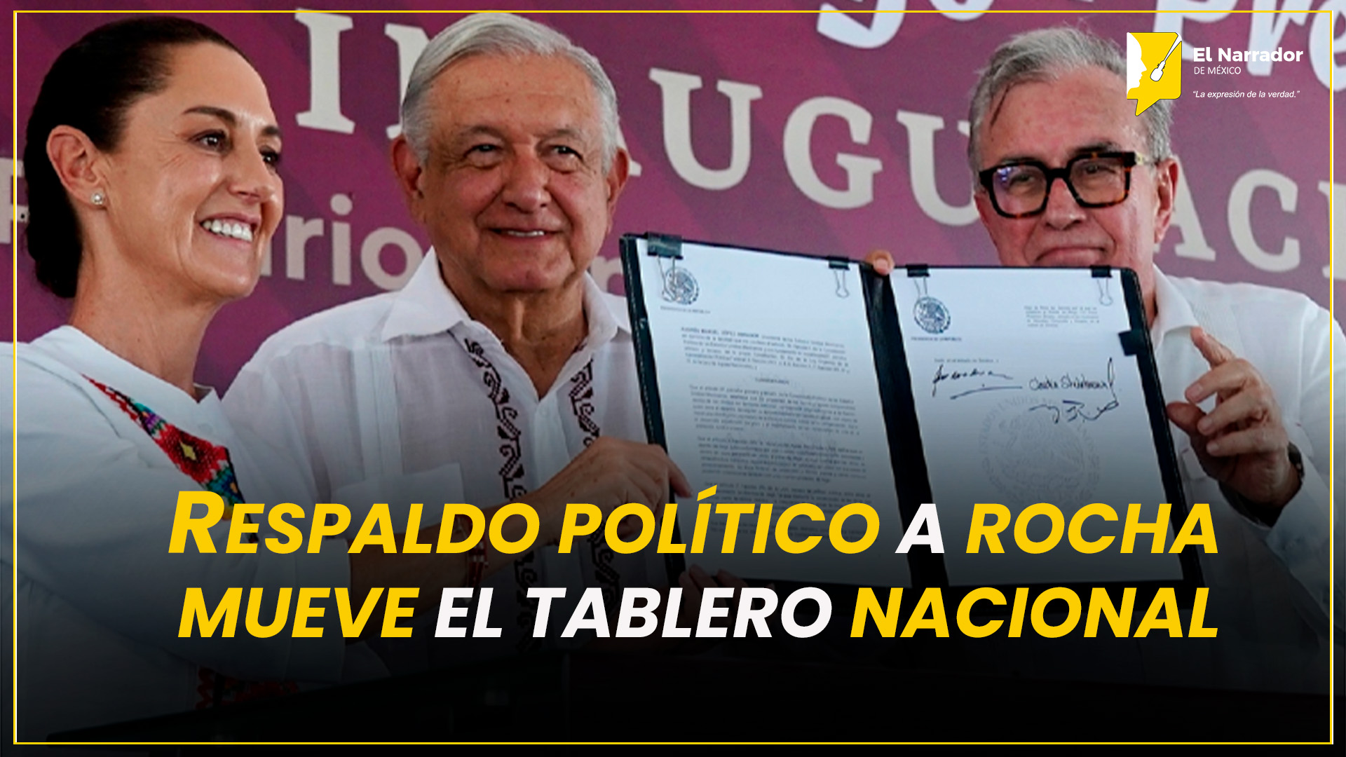 RESPALDO POLÍTICO A ROCHA MUEVE EL TABLERO NACIONAL