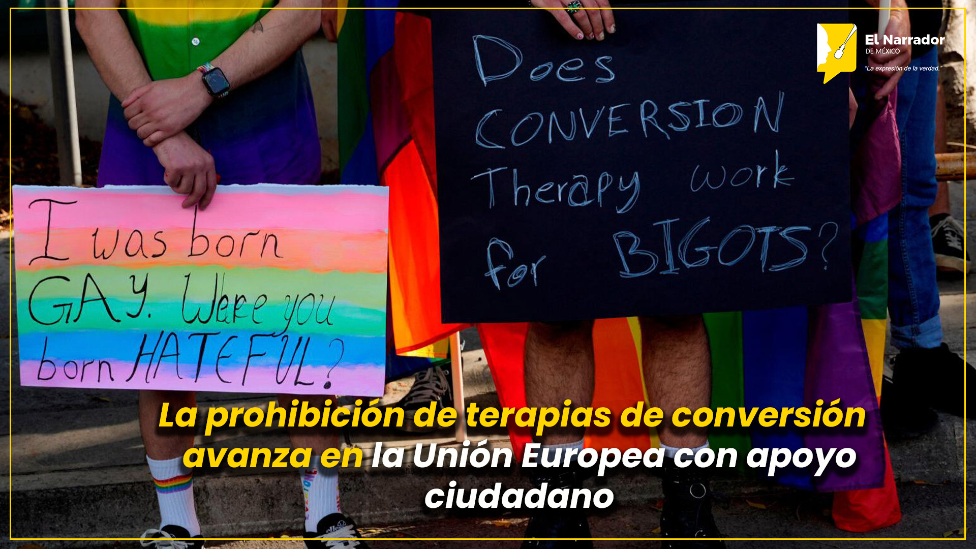 UNIÓN EUROPEA IMPULSA VETO CONTRA LAS TERAPIAS DE CONVERSIÓN