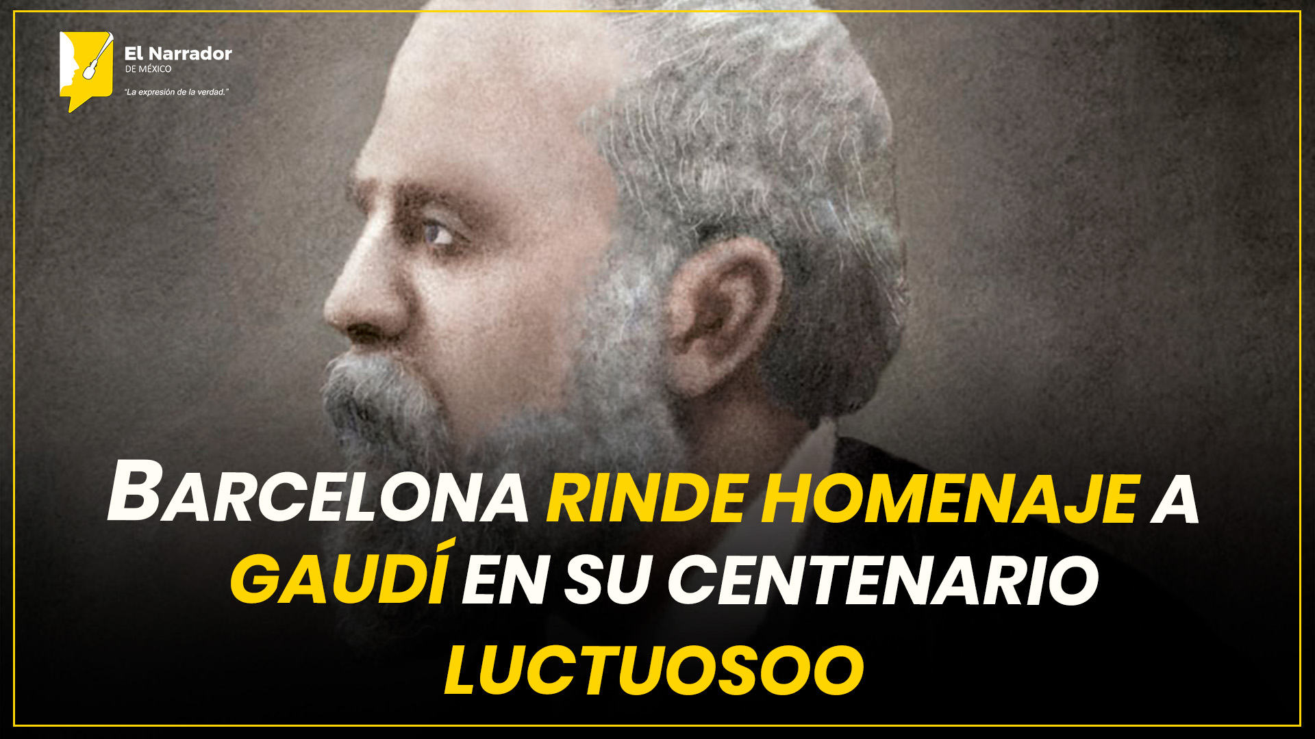 BARCELONA RINDE HOMENAJE A GAUDÍ EN SU CENTENARIO LUCTUOSO