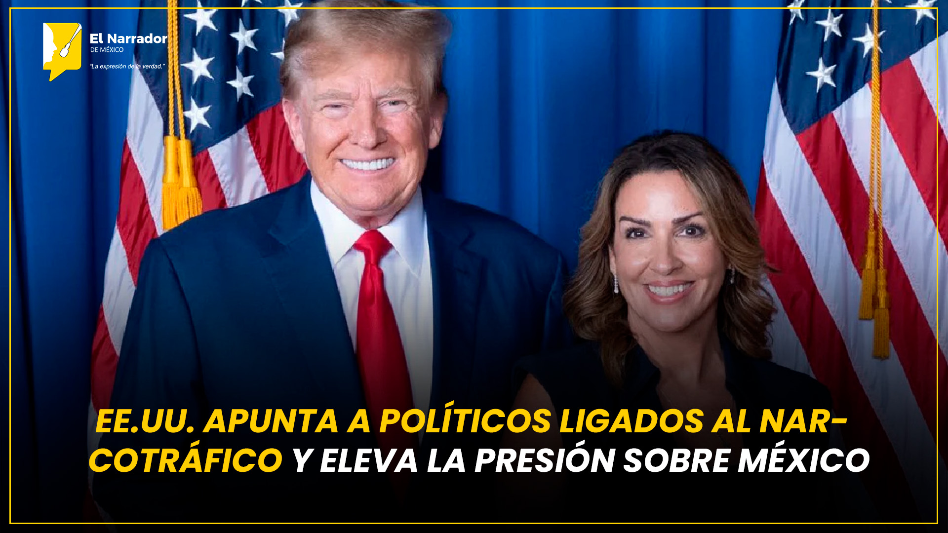 EE.UU.  Y APUNTA A POLÍTICOS LIGADOS AL NARCOTRÁFICO