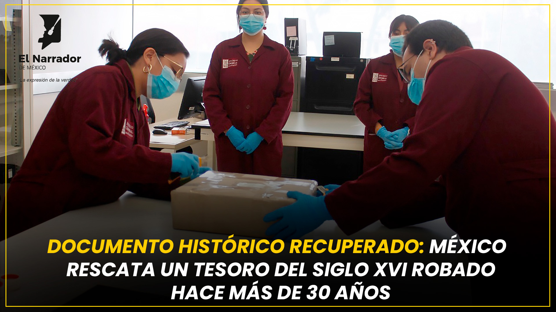 MÉXICO RESCATA UN TESORO DEL SIGLO XVI ROBADO HACE MÁS DE 30 AÑOS
