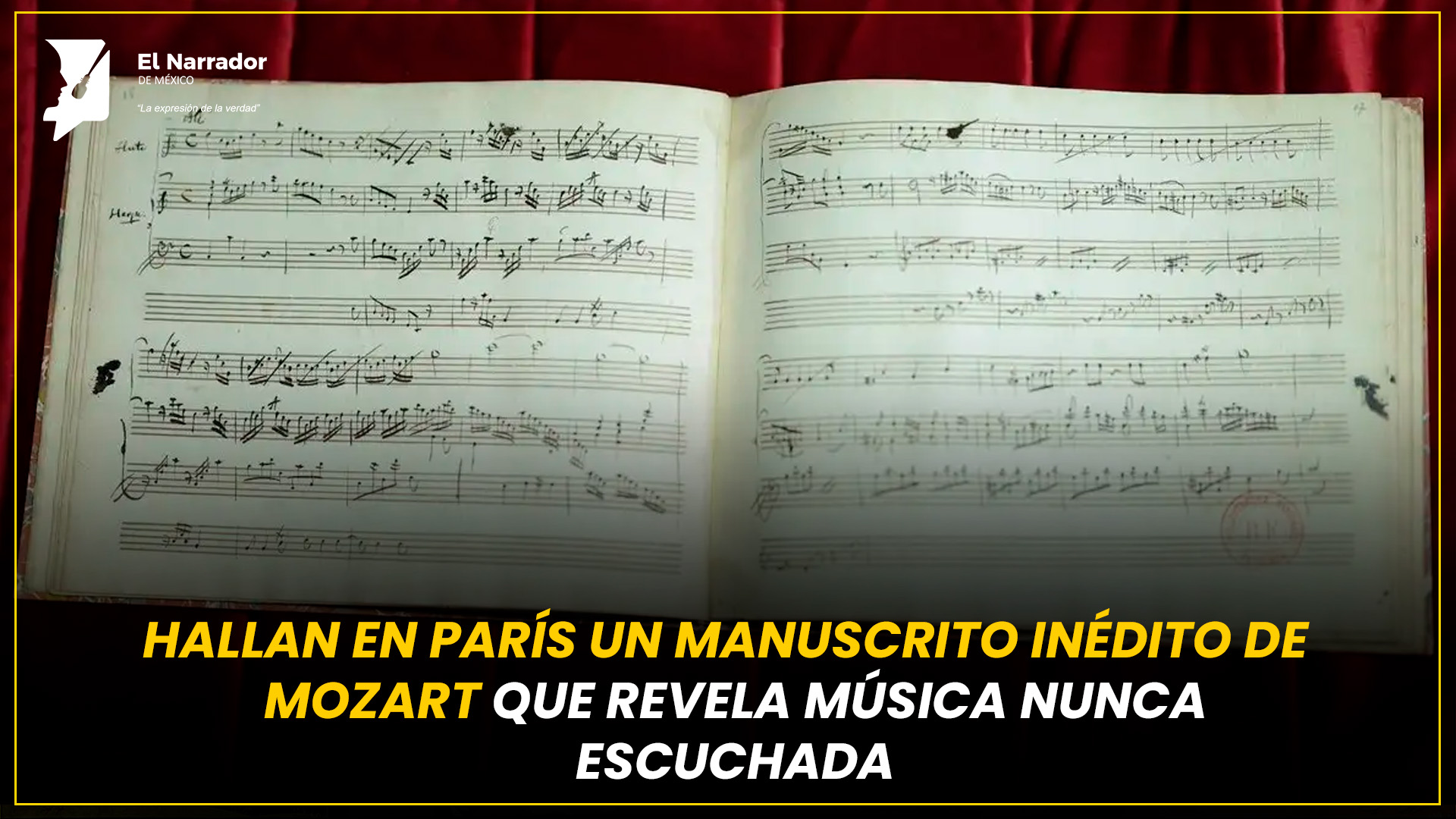 HALLAN EN PARÍS UN MANUSCRITO INÉDITO DE MOZART REVELA MÁS MUSICA