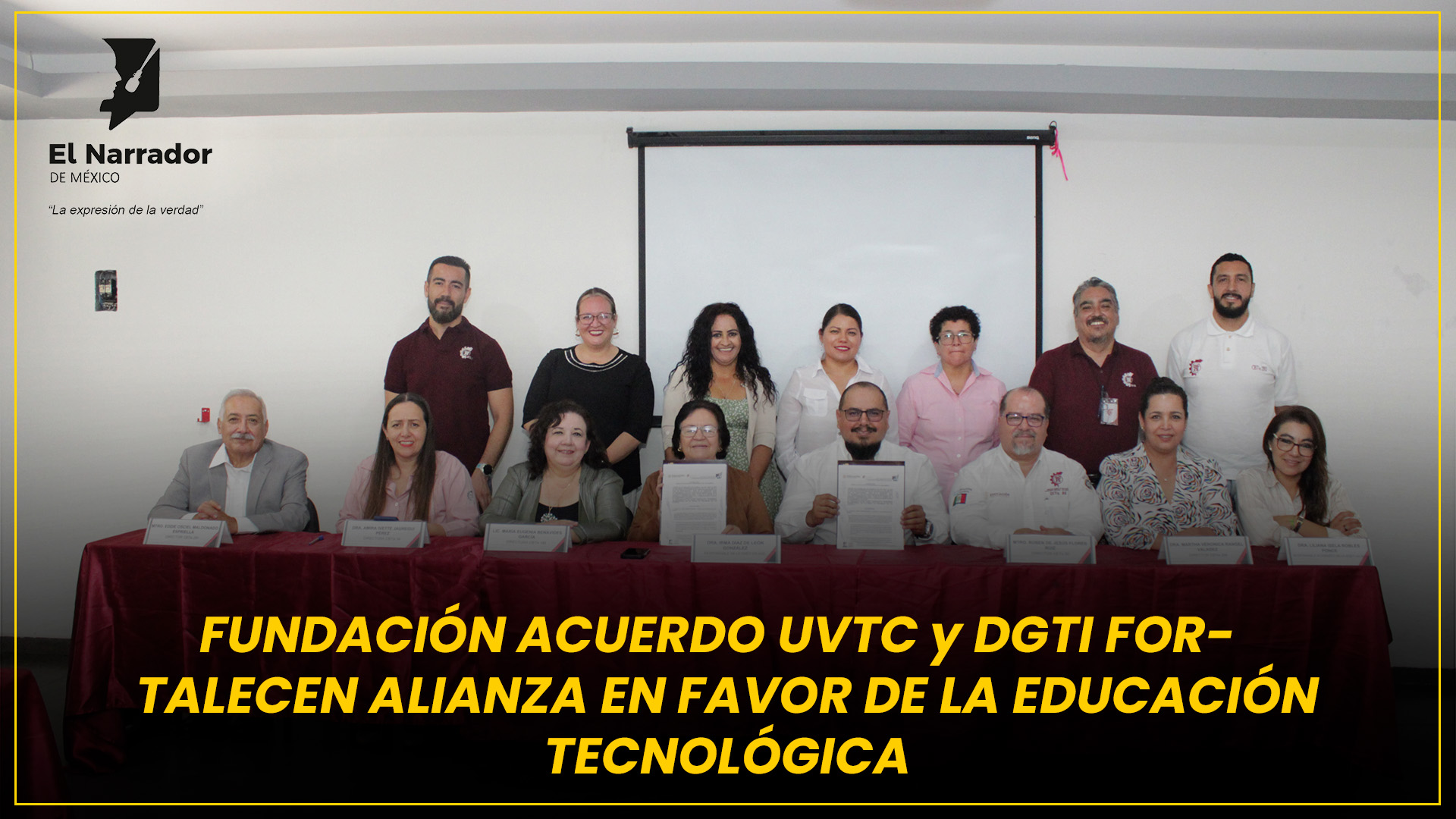 DGTI Y FUNDACIÓN ACUERDO UVTC FORTALECEN ALIANZA EN FAVOR DE LA EDUCACIÓN TECNOLÓGICA