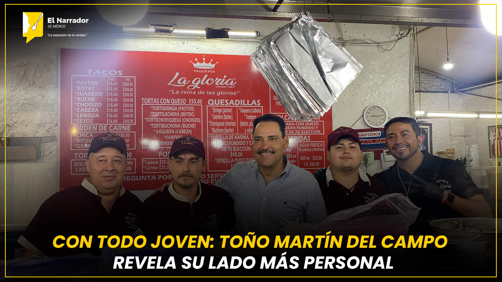 CON TODO JOVEN: TOÑO MARTÍN DEL CAMPO REVELA SU LADO MÁS PERSONAL