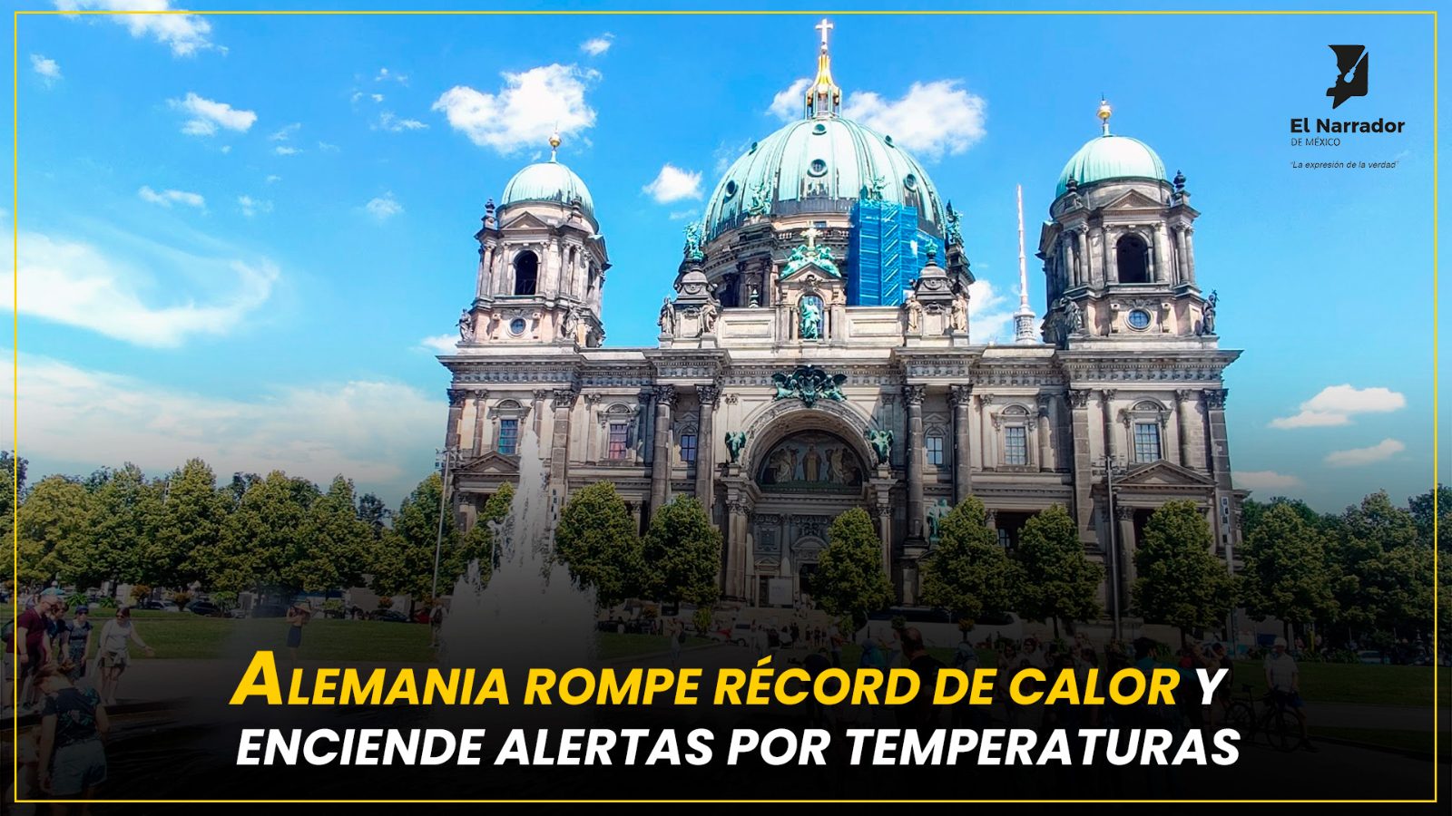 ALEMANIA ENCIENDE ALERTAS POR TEMPERATURAS EXTREMAS