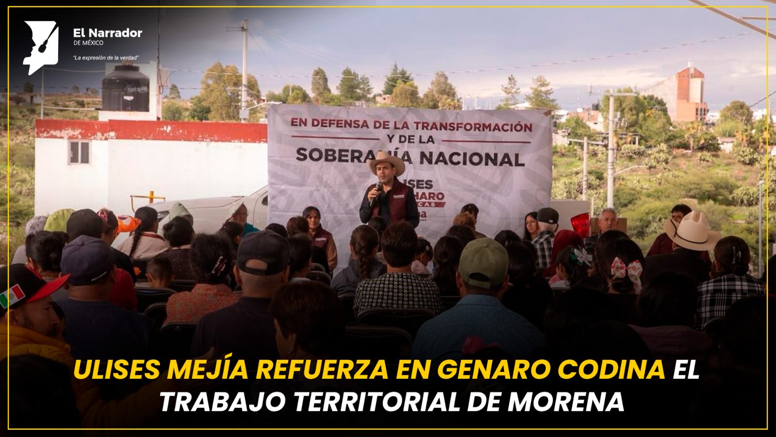 ULISES MEJÍA REFUERZA EN GENARO CODINA EL TRABAJO TERRITORIAL DE MORENA