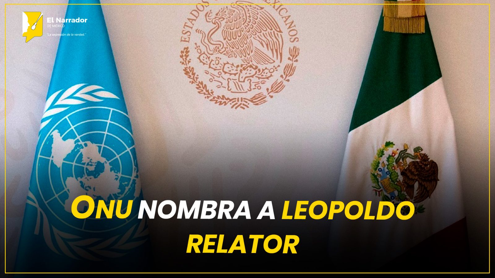 ONU NOMBRA A LEOPOLDO MALDONADO RELATOR