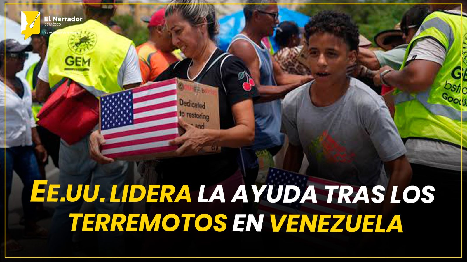 EE.UU. LIDERA LA AYUDA TRAS LOS TERREMOTOS EN VENEZUELA