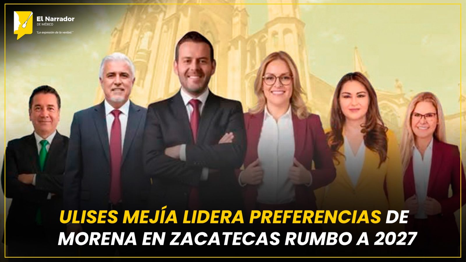ULISES MEJÍA LIDERA PREFERENCIAS DE MORENA EN ZACATECAS RUMBO A 2027