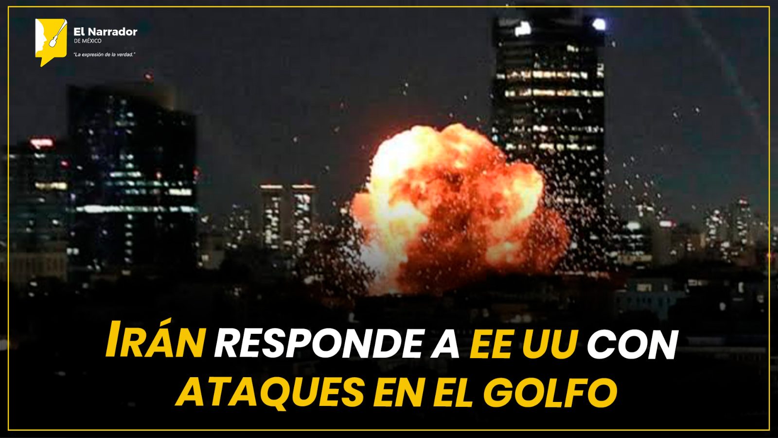 IRÁN RESPONDE A EE UU CON ATAQUES EN EL GOLFO