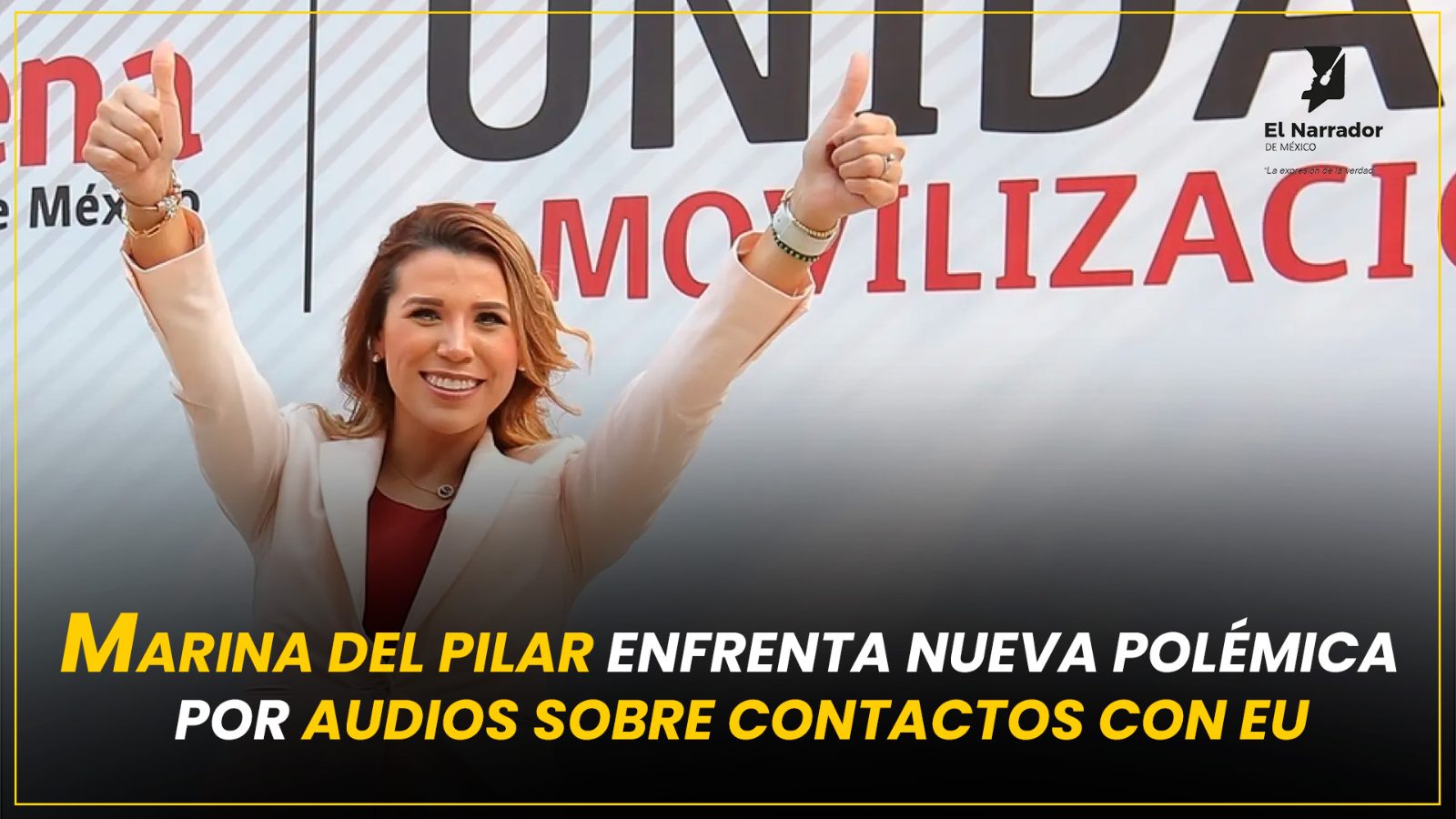 MARINA DEL PILAR ENFRENTA AUDIOS SOBRE SUS CONTACTOS CON EU