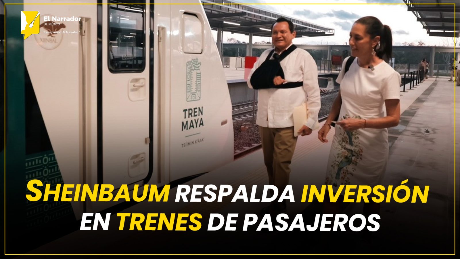 SHEINBAUM RESPALDA INVERSIÓN EN TRENES DE PASAJEROS