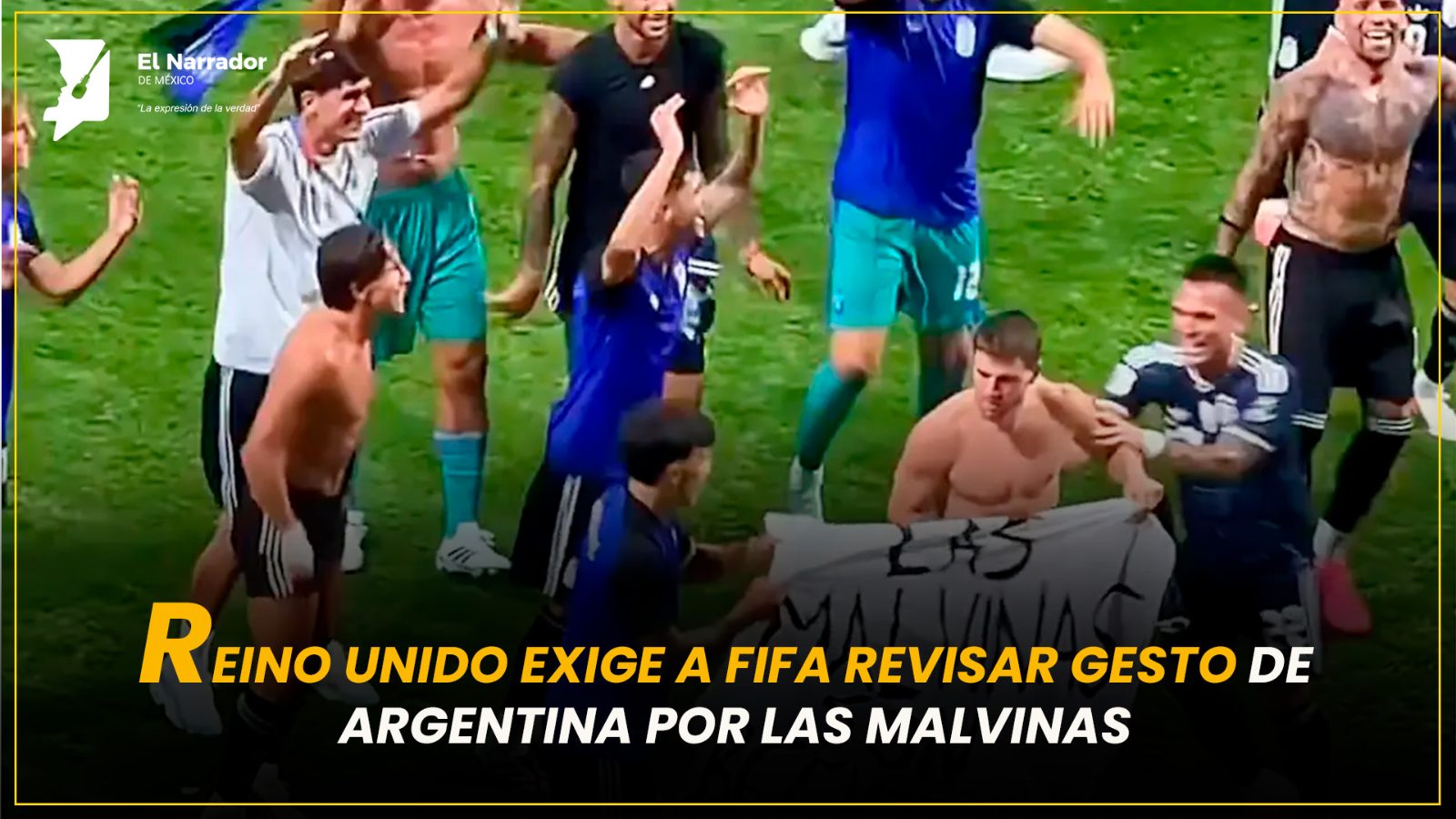REINO UNIDO EXIGE A FIFA REVISAR GESTO DE ARGENTINA POR LAS MALVINAS