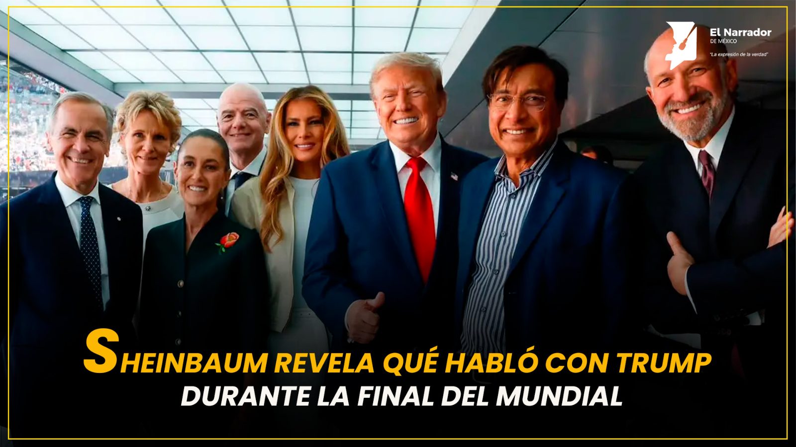 SHEINBAUM REVELA QUÉ HABLÓ CON TRUMP DURANTE LA FINAL DEL MUNDIAL