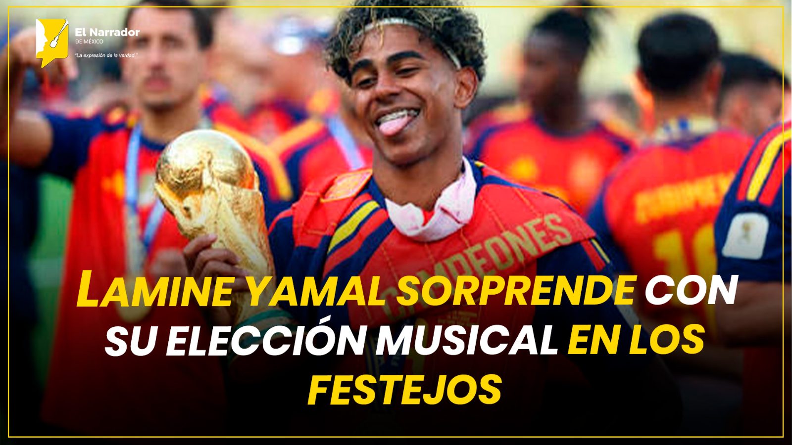 LAMINE YAMAL SORPRENDE CON SU ELECCIÓN MUSICAL EN LOS FESTEJOS