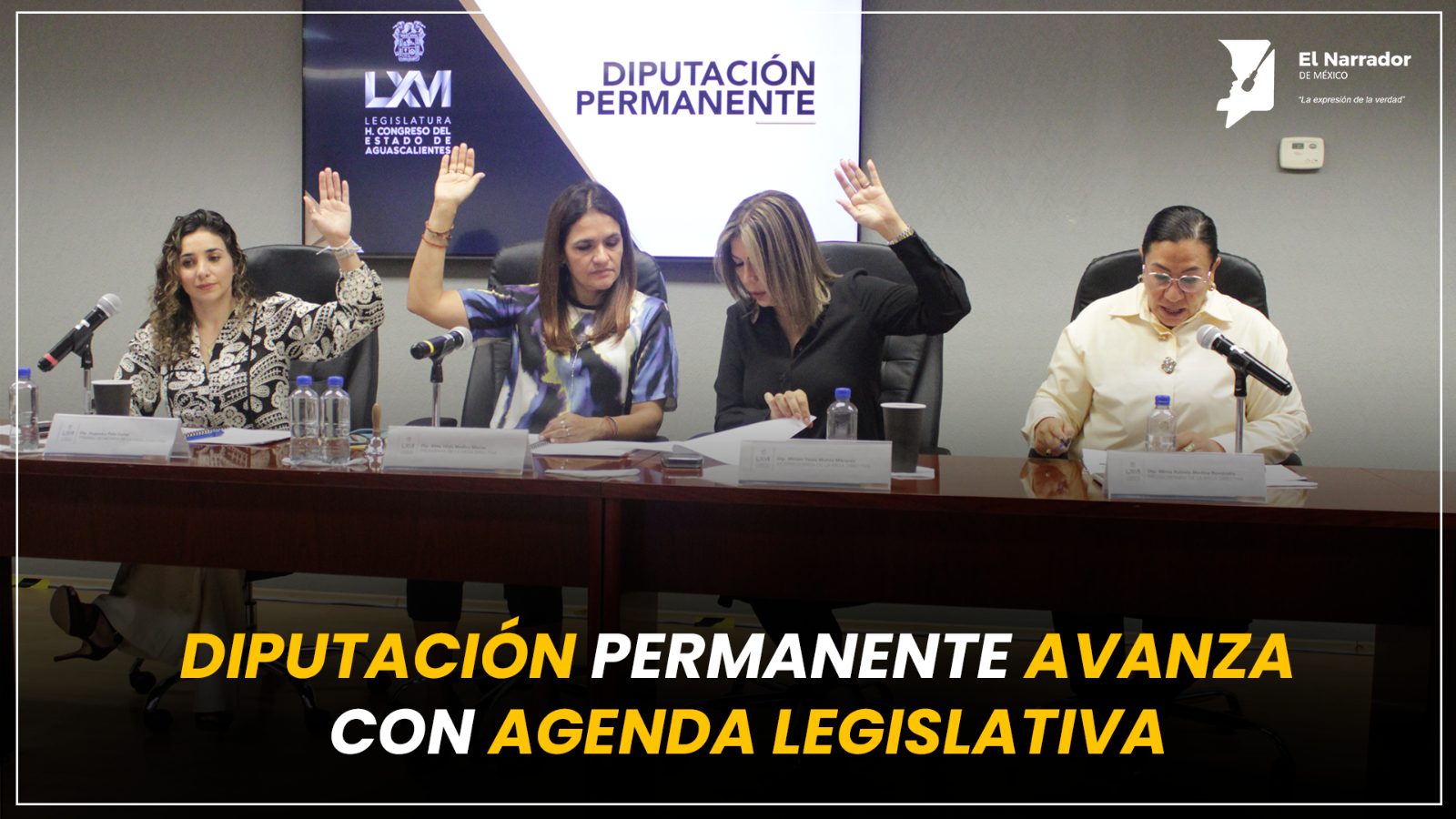 DIPUTACIÓN PERMANENTE AVANZA CON AGENDA LEGISLATIVA