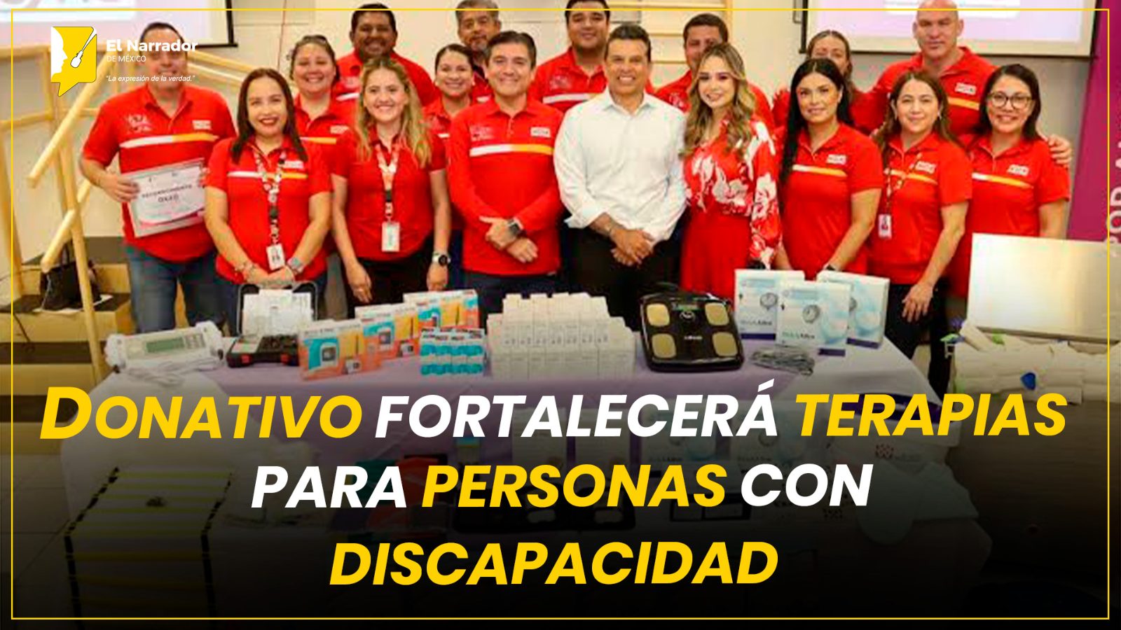 DONATIVO FORTALECERÁ TERAPIAS PARA PERSONAS CON DISCAPACIDAD