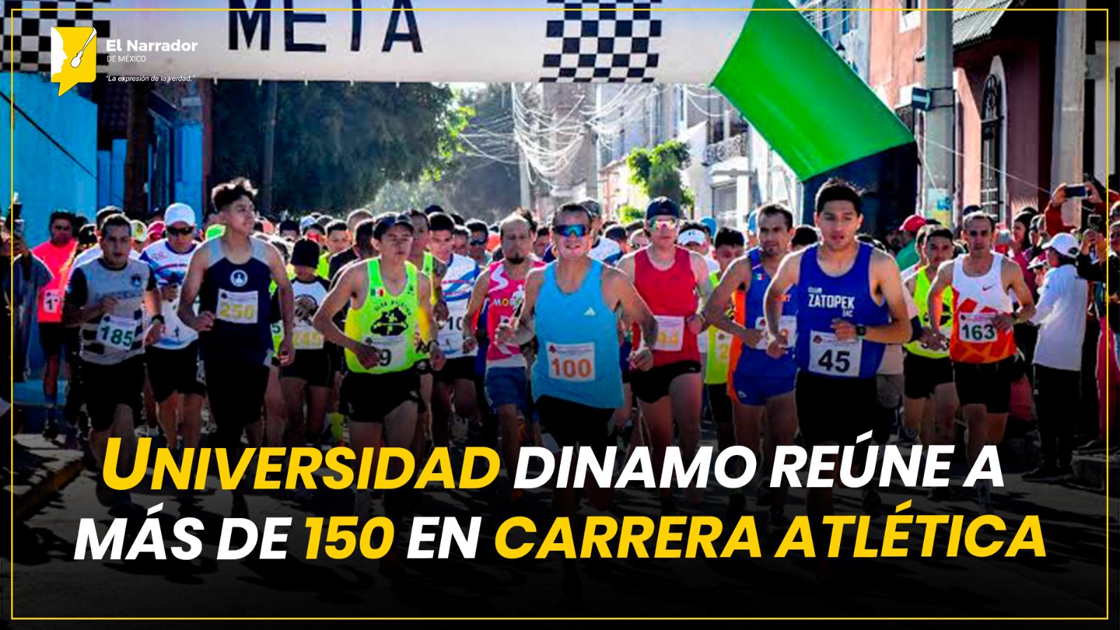 UNIVERSIDAD DINAMO REÚNE A MÁS DE 150 EN CARRERA ATLÉTICA