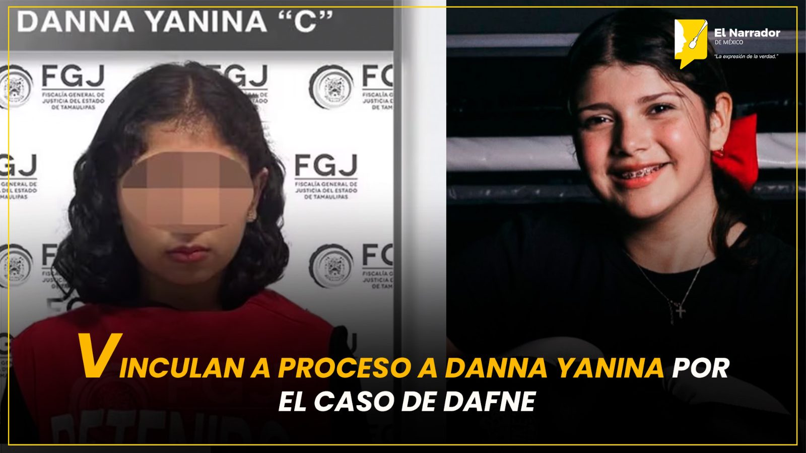 VINCULAN A PROCESO A DANNA YANINA POR EL CASO DE DAFNE