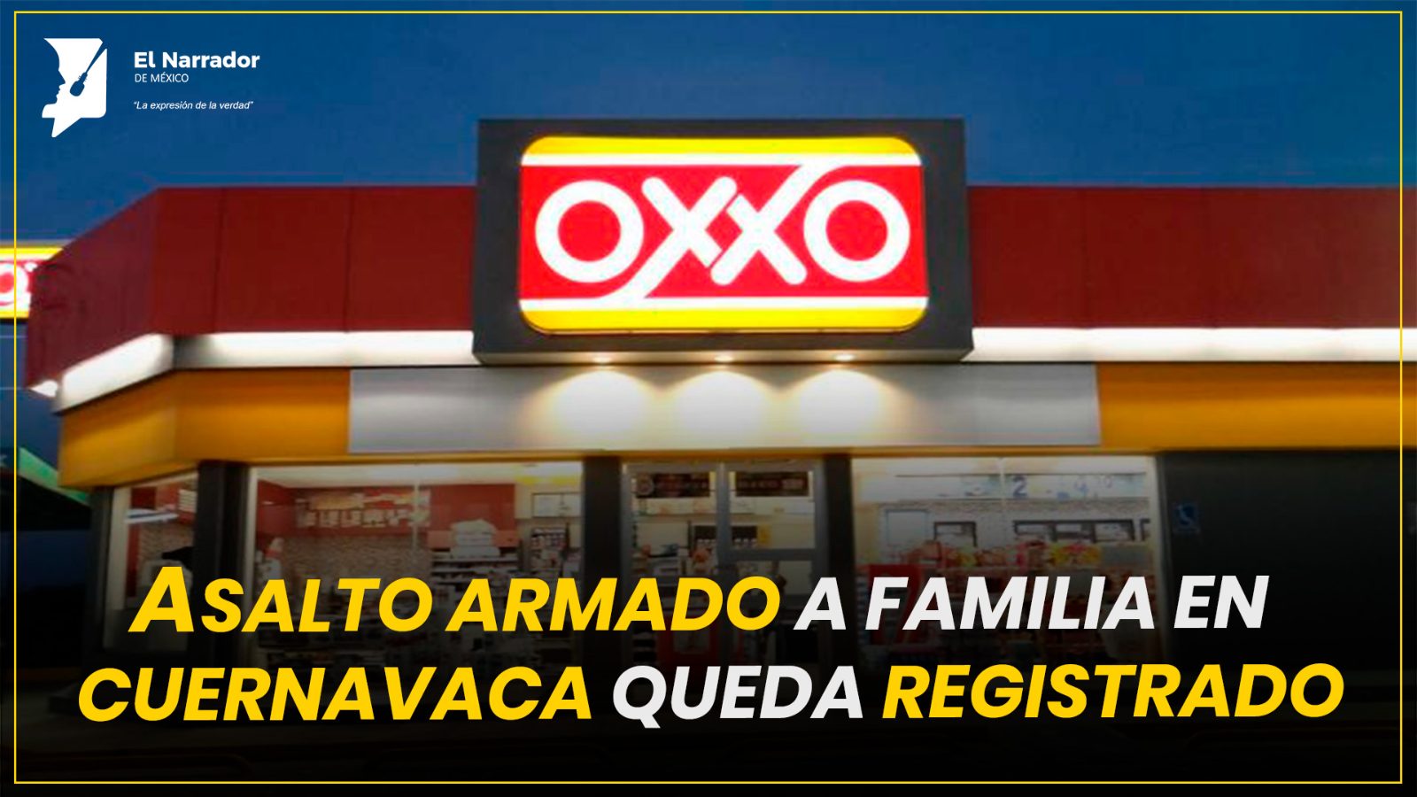 ASALTO ARMADO A FAMILIA EN CUERNAVACA QUEDA REGISTRADO EN VIDEO
