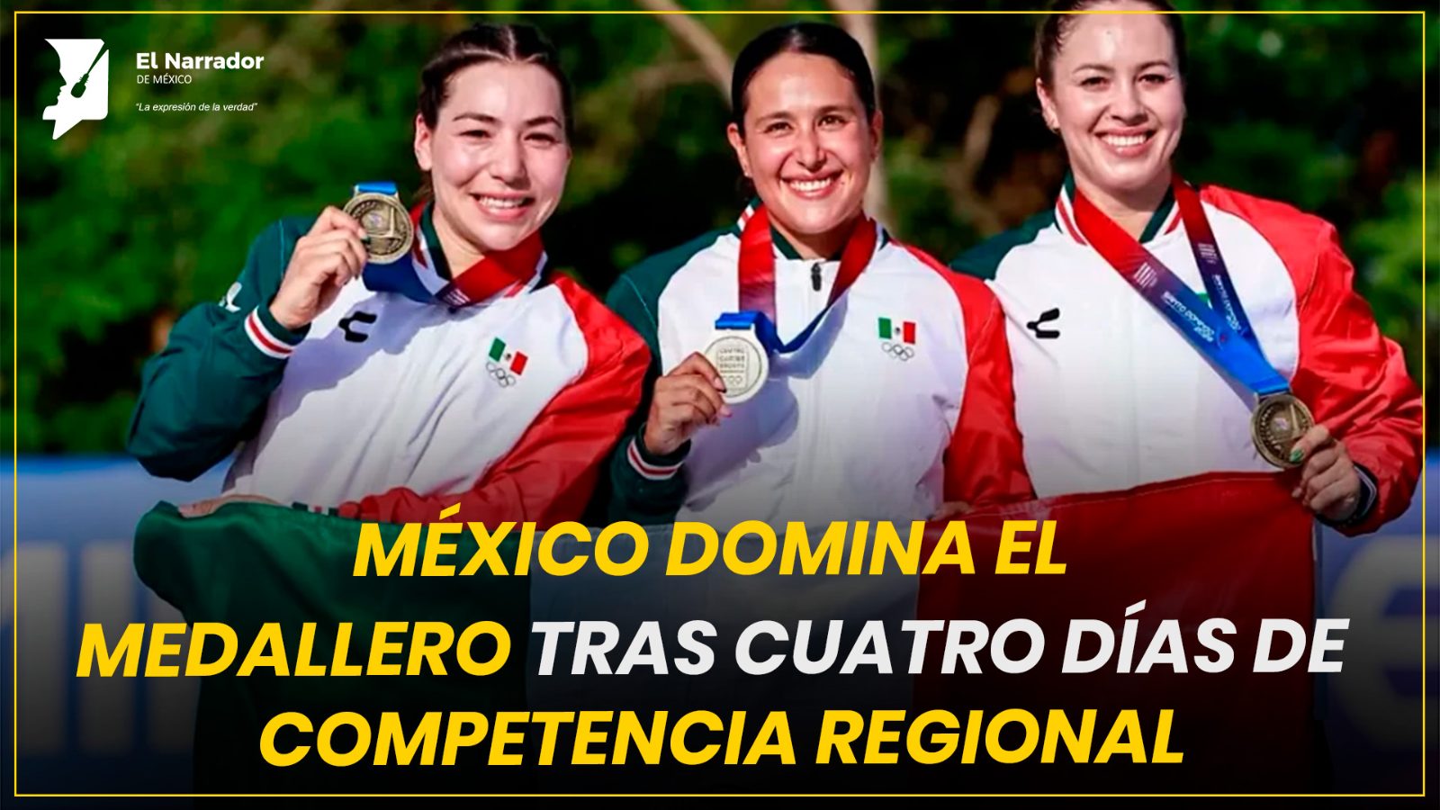 MÉXICO DOMINA EL MEDALLERO TRAS CUATRO DÍAS DE COMPETENCIA REGIONAL