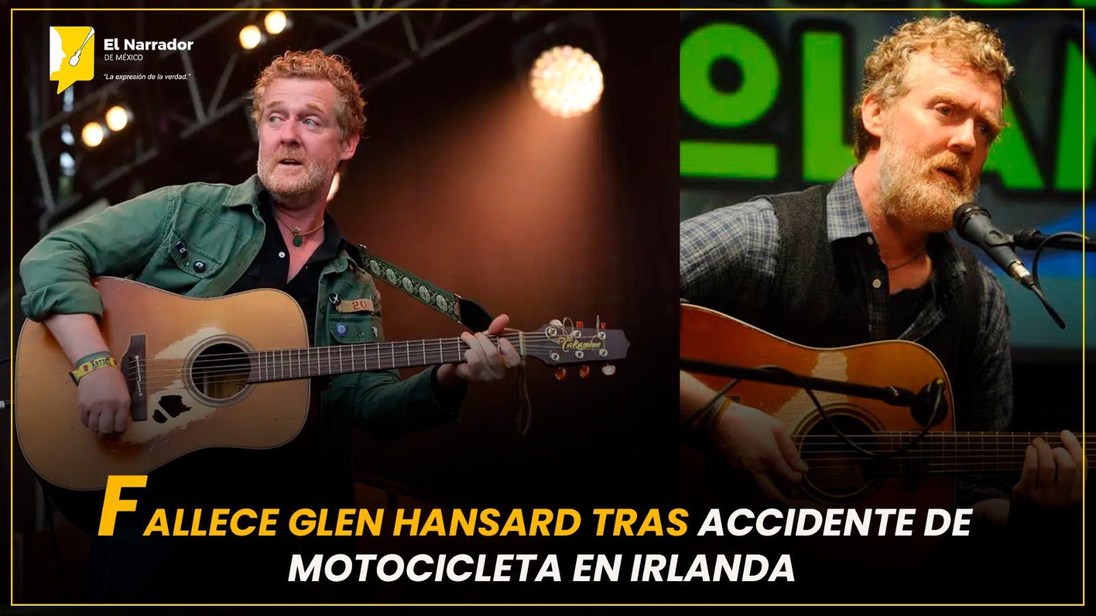 FALLECE GLEN HANSARD TRAS ACCIDENTE DE MOTOCICLETA EN IRLANDA