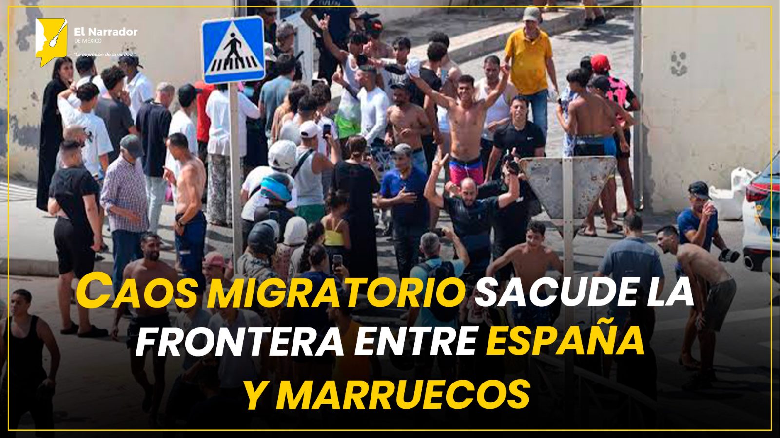 CAOS MIGRATORIO SACUDE LA FRONTERA ENTRE ESPAÑA Y MARRUECOS