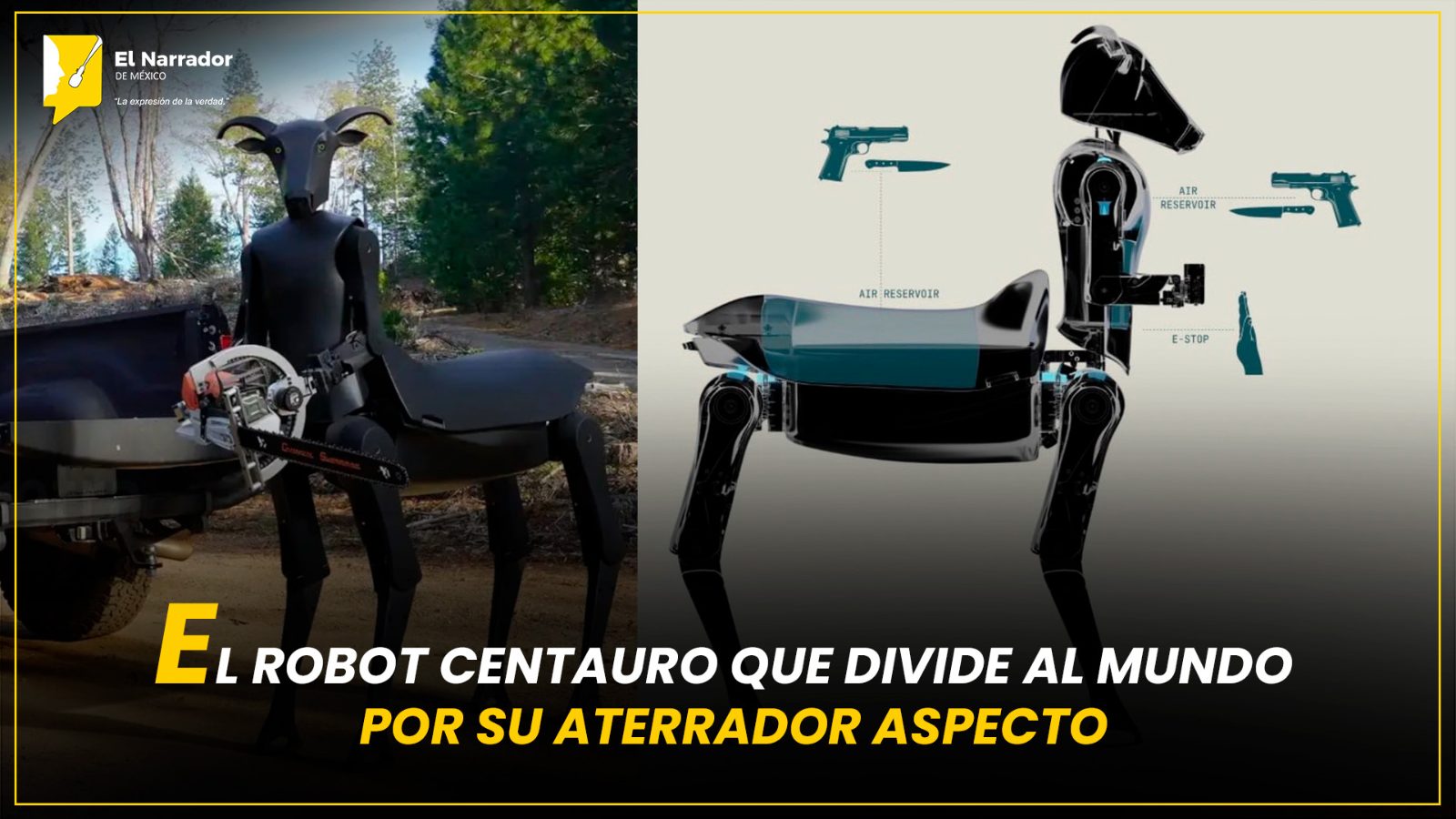 EL ROBOT CENTAURO QUE DIVIDE AL MUNDO POR SU ATERRADOR ASPECTO