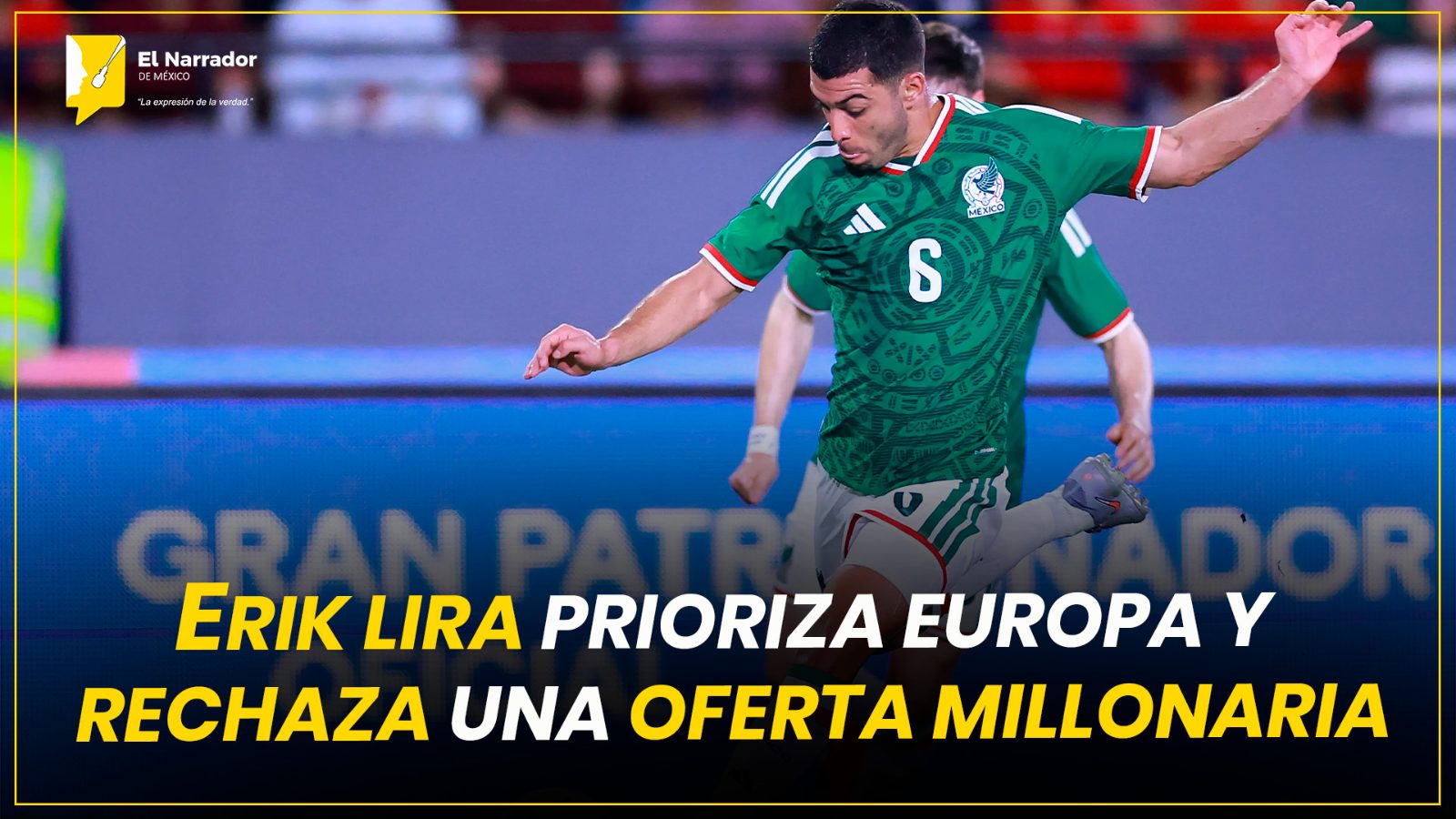 ERIK LIRA PRIORIZA EUROPA Y RECHAZA UNA OFERTA MILLONARIA