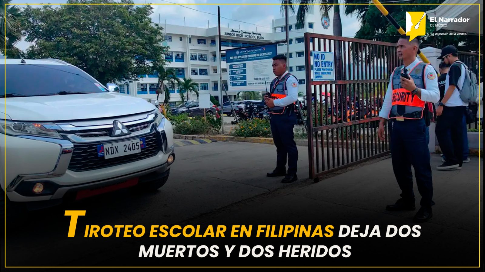 TIROTEO ESCOLAR EN FILIPINAS DEJA DOS MUERTOS Y DOS HERIDOS