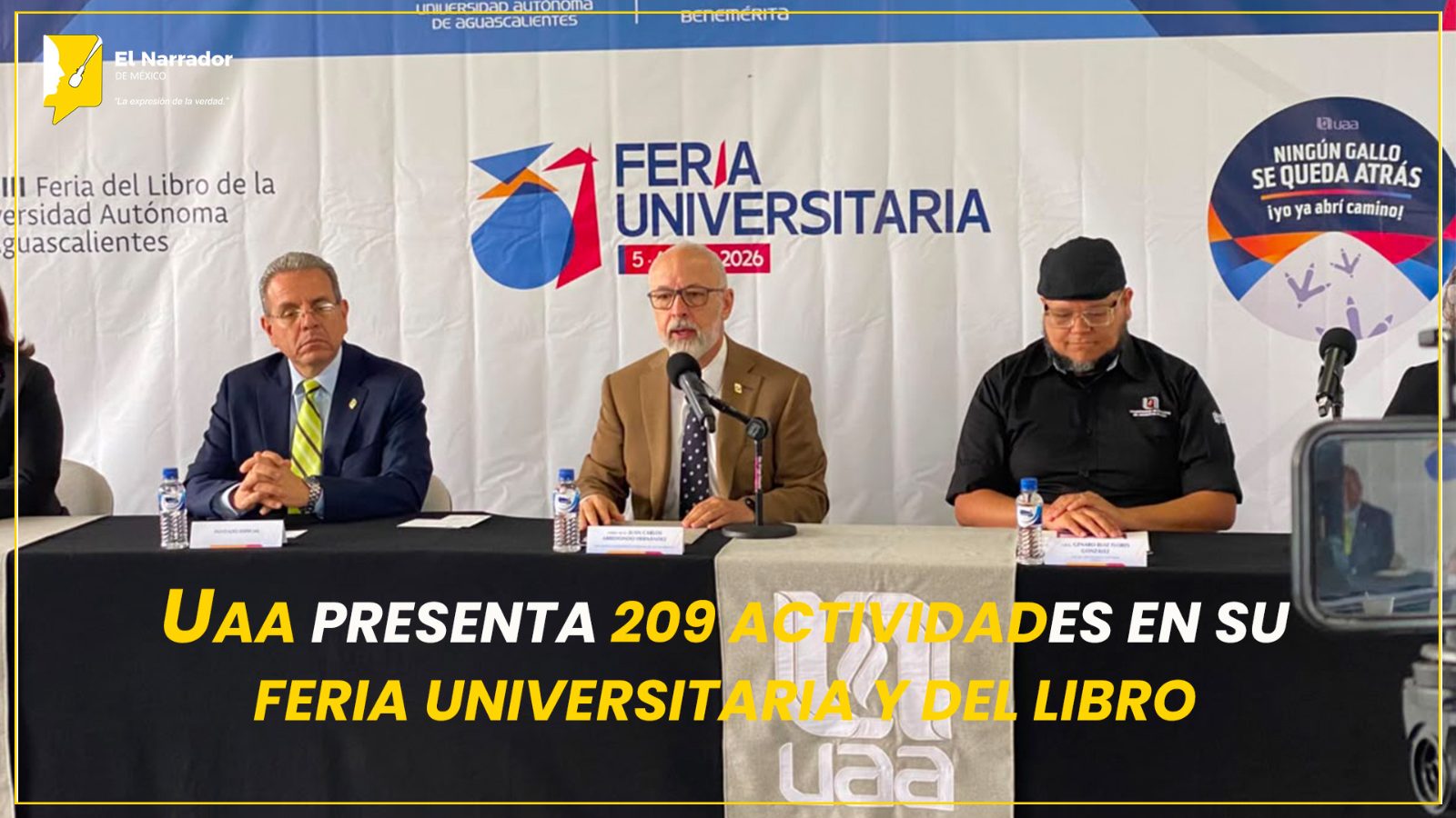 UAA PRESENTA 209 ACTIVIDADES EN SU  FERIA UNIVERSITARIA Y DEL LIBRO