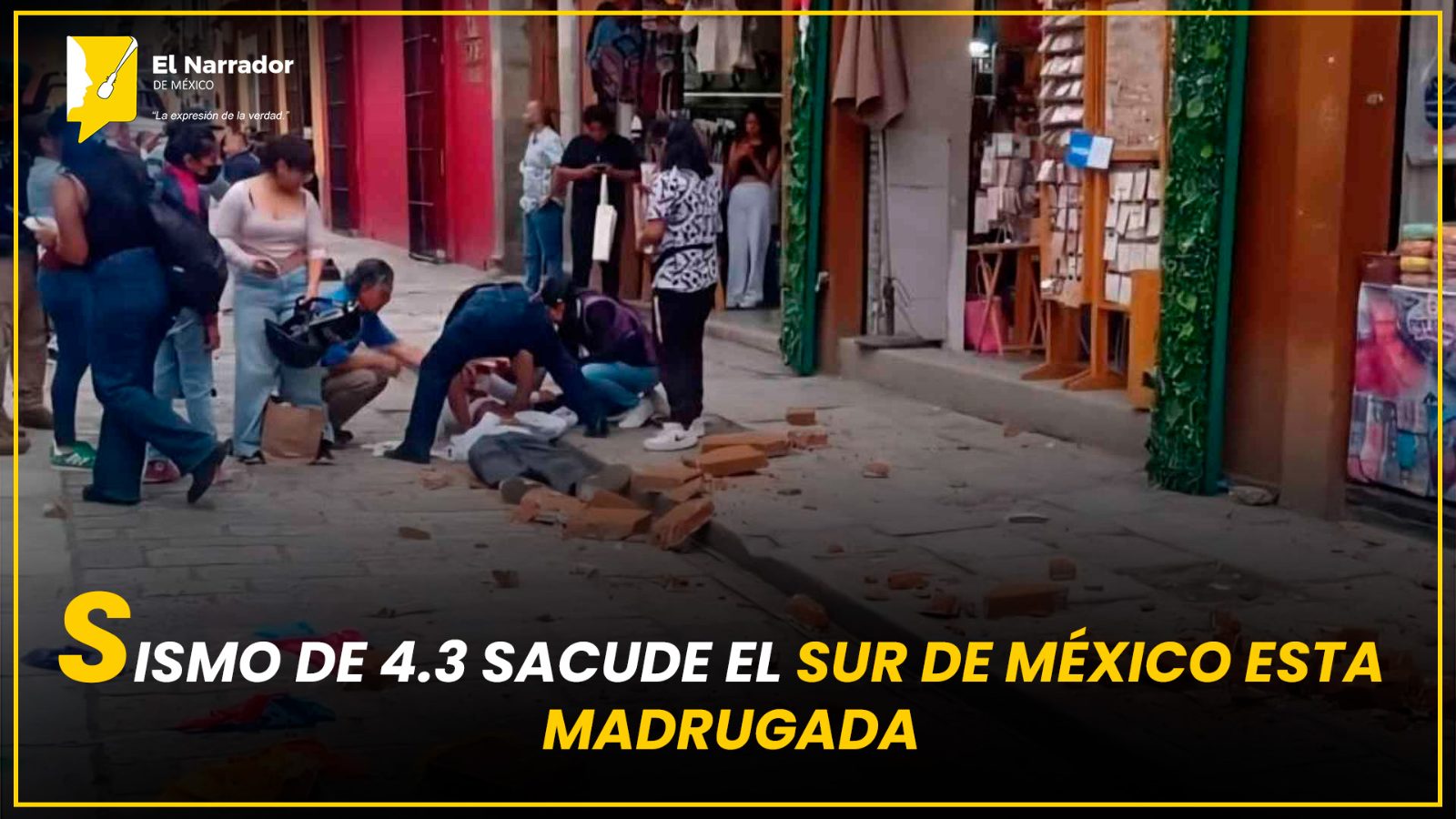 SISMO DE 4.3 SACUDE EL SUR DE MÉXICO ESTA MADRUGADA