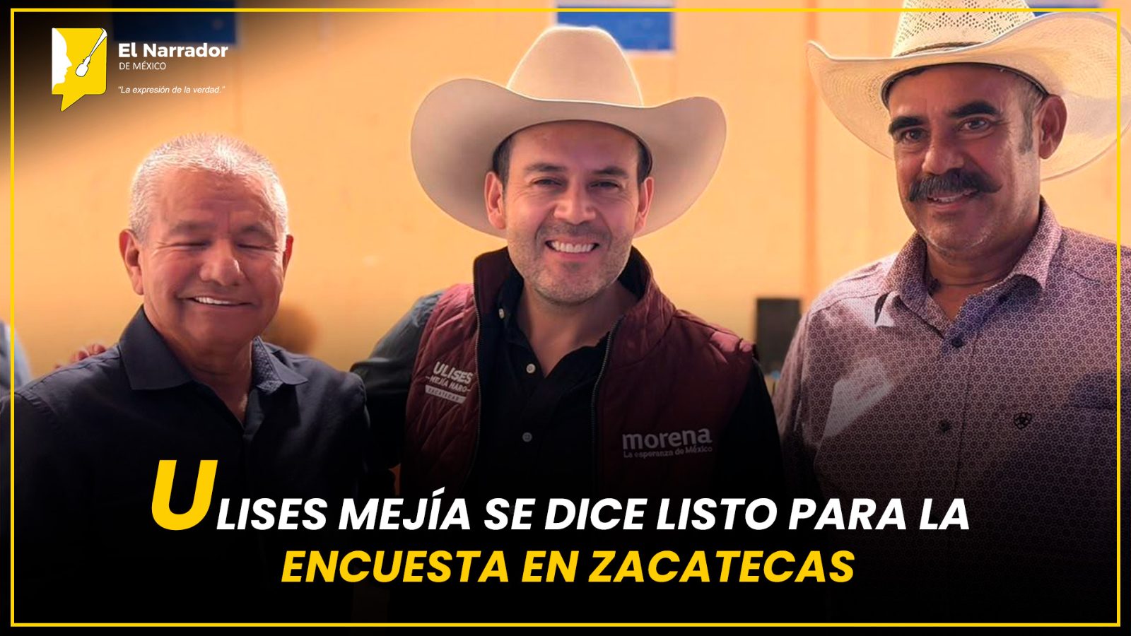 ULISES MEJÍA SE DICE LISTO PARA LA ENCUESTA EN ZACATECAS