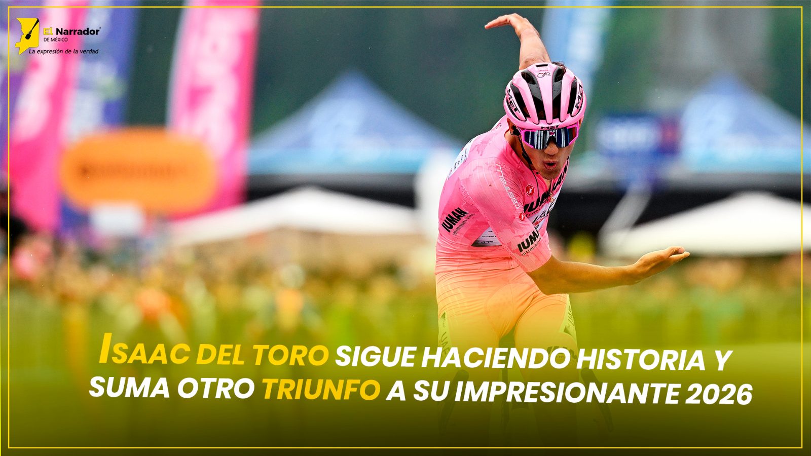 ISAAC DEL TORO SE CONSOLIDA ENTRE LOS GRANDES DEL CICLISMO