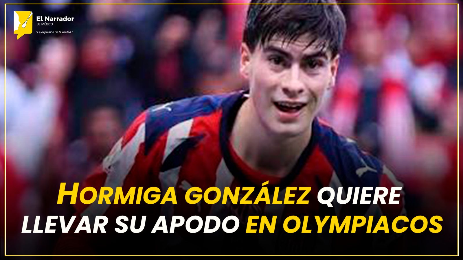 HORMIGA GONZÁLEZ QUIERE LLEVAR SU APODO EN OLYMPIACOS