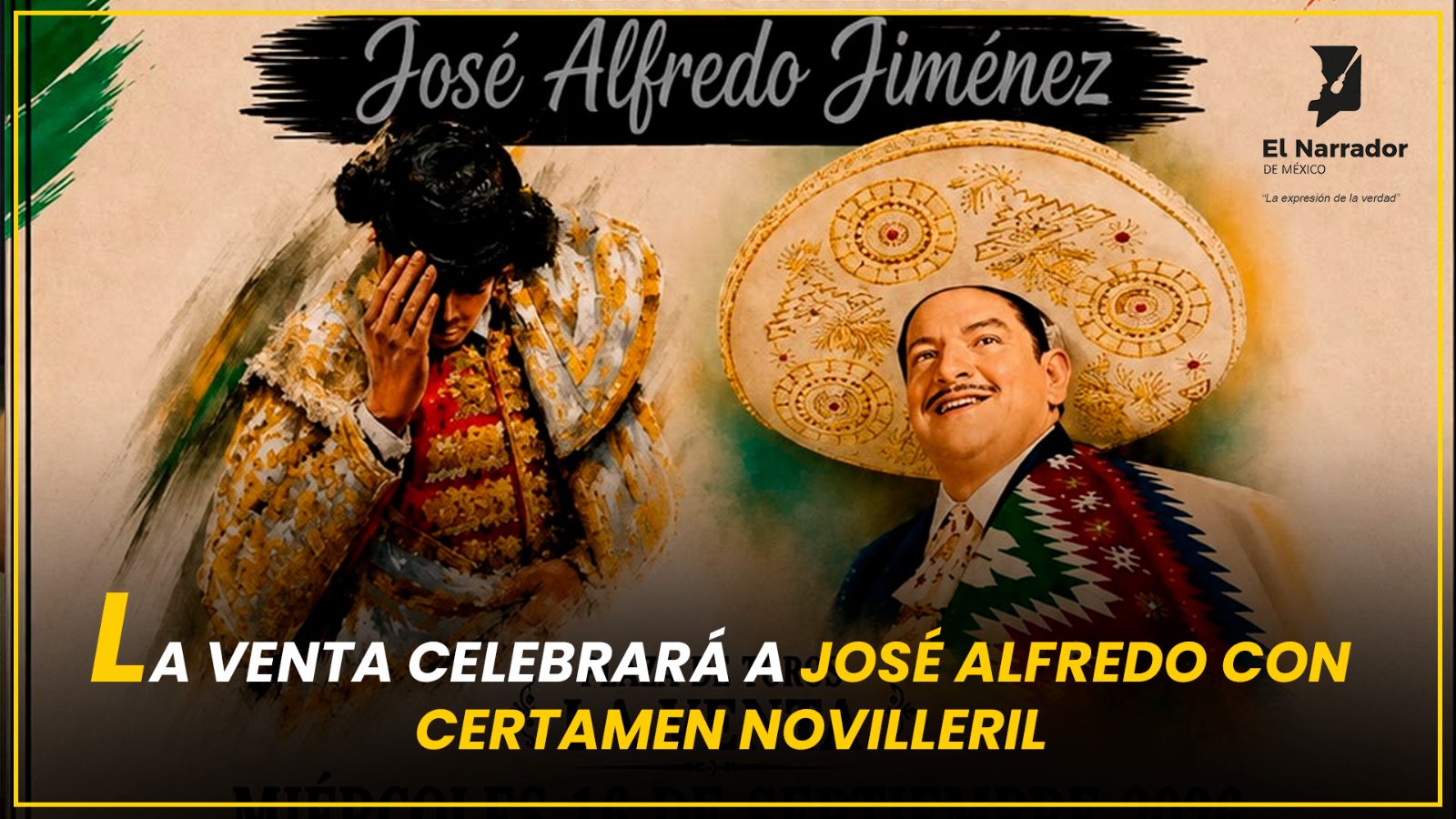 LA VENTA CELEBRARÁ A JOSÉ ALFREDO CON CERTAMEN NOVILLERIL