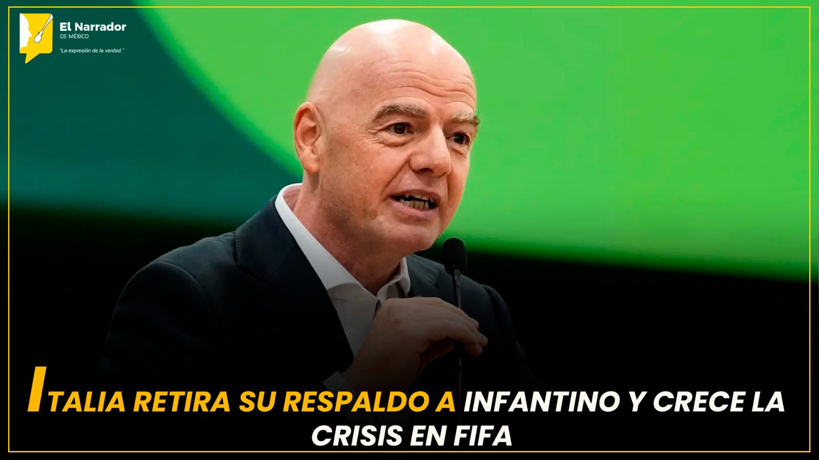 ITALIA RETIRA SU RESPALDO A INFANTINO Y CRECE LA CRISIS EN FIFA
