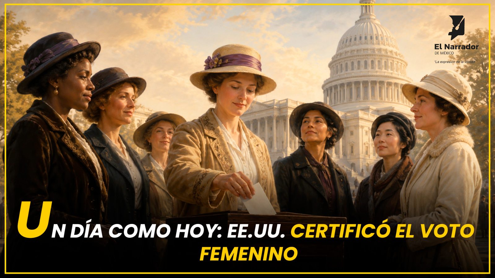 UN DÍA COMO HOY: EE.UU. CERTIFICÓ EL VOTO FEMENINO