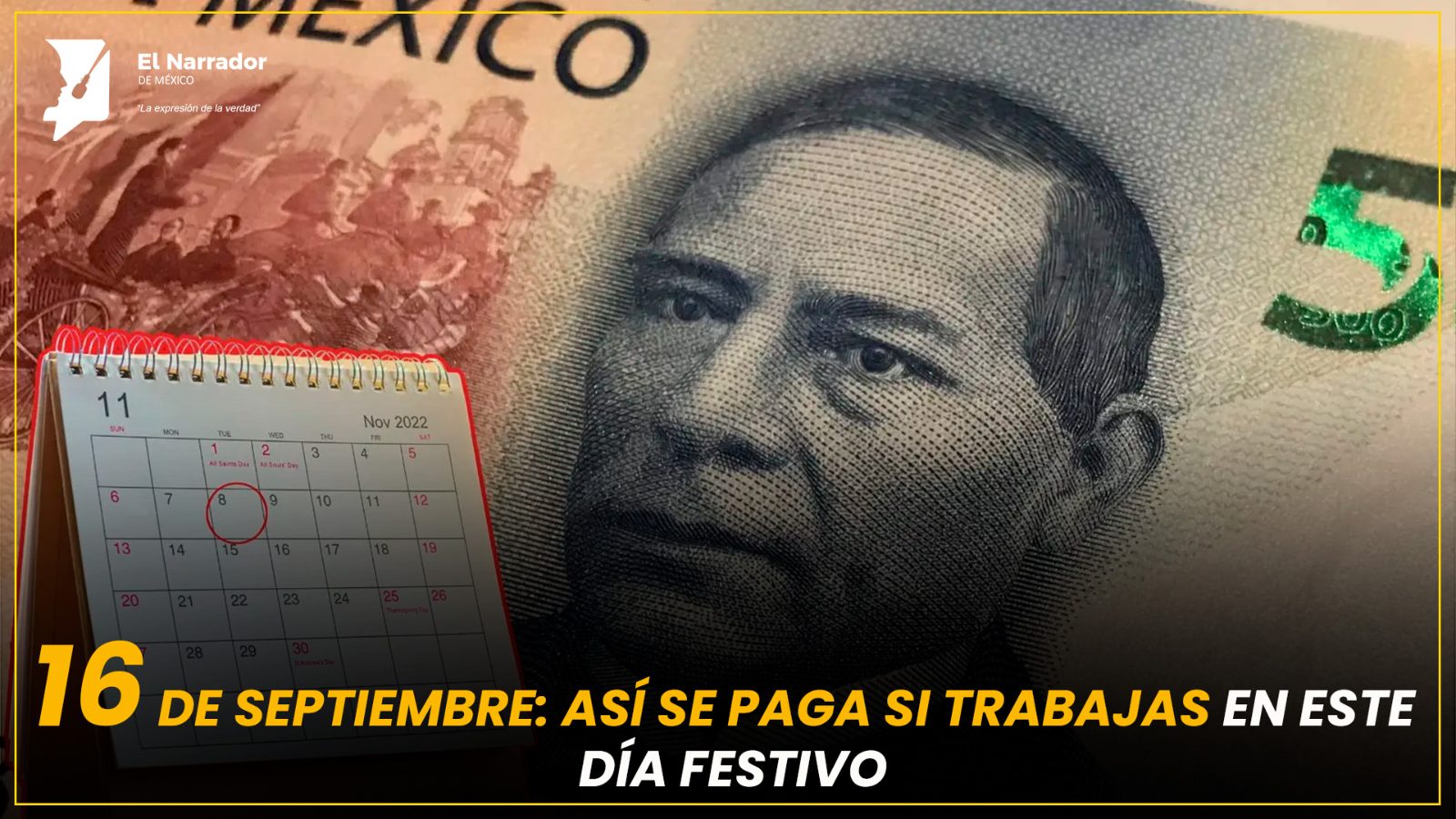 16 DE SEPTIEMBRE: ASÍ SE PAGA SI TRABAJAS EN ESTE DÍA FESTIVO