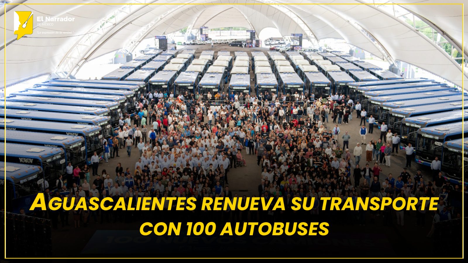 AGUASCALIENTES RENUEVA SU TRANSPORTE CON 100 AUTOBUSES