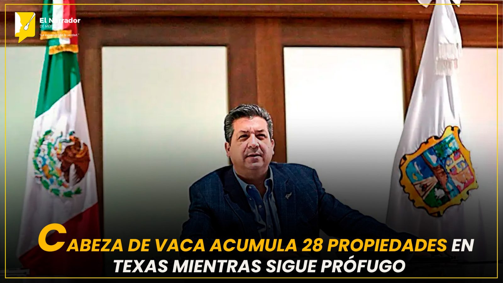 CABEZA DE VACA ACUMULA 28 PROPIEDADES EN TEXAS MIENTRAS SIGUE PRÓFUGO
