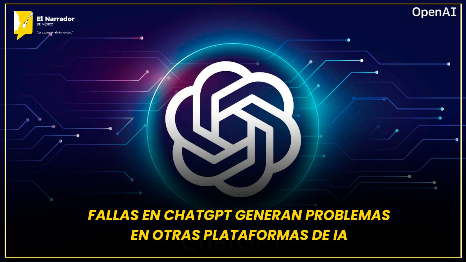 FALLAS EN CHATGPT GENERAN PROBLEMAS EN OTRAS PLATAFORMAS DE IA