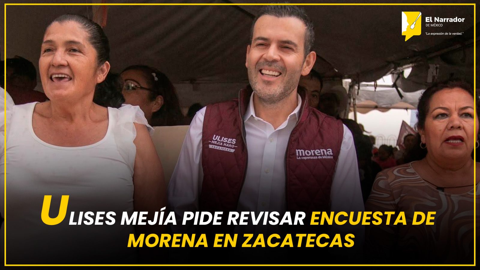 ULISES MEJÍA PIDE REVISAR ENCUESTA DE MORENA EN ZACATECAS