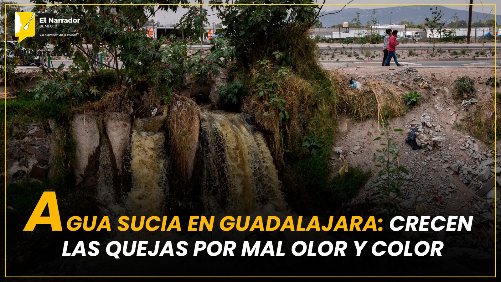 AGUA SUCIA EN GUADALAJARA: CRECEN LAS QUEJAS POR MAL OLOR Y COLOR
